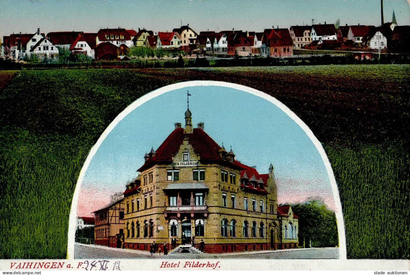 Vaihingen A. F. (7000) Hotel Filderhof I-II (Ecken Abgestossen) - Stuttgart