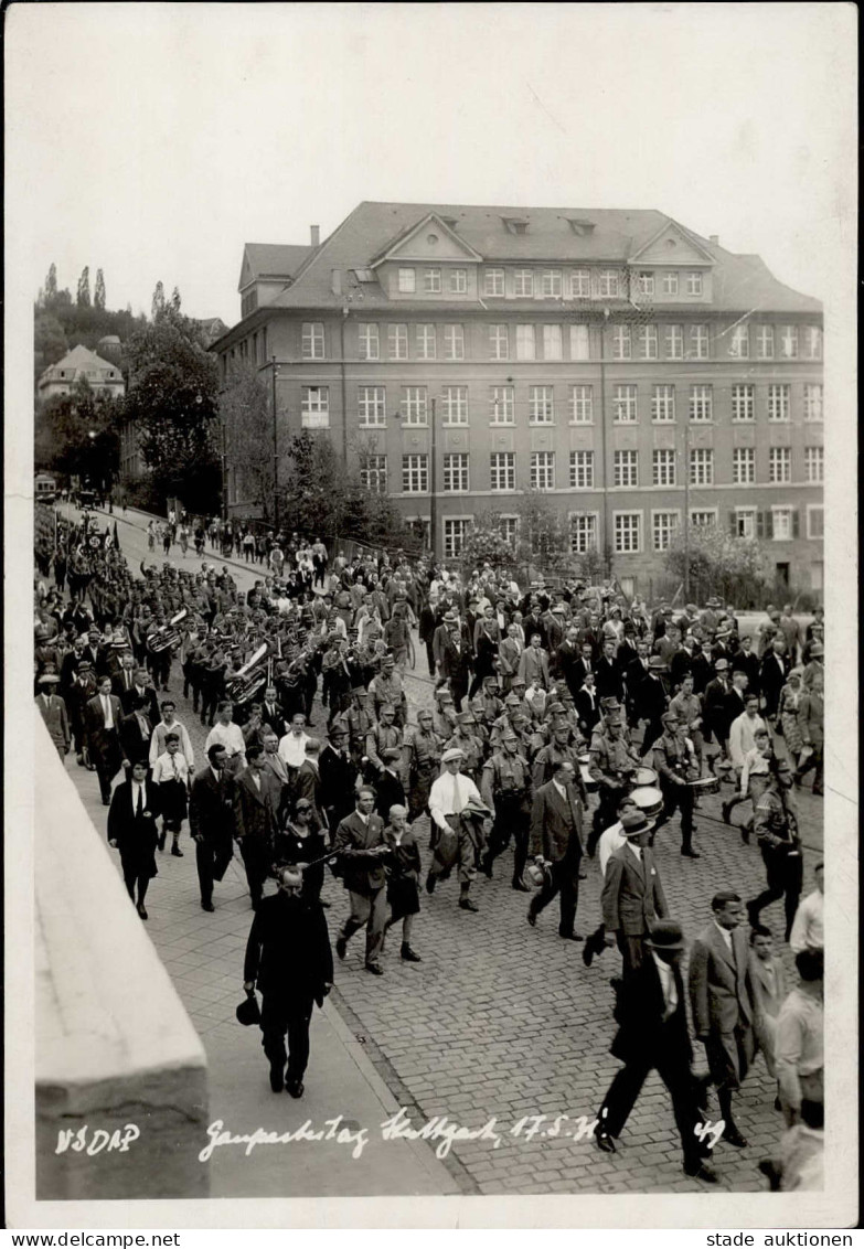 Stuttgart (7000) WK II Fotokarte NSDAP Geburtstag 1931 II (kl. Einriss Li. Rand) - Stuttgart