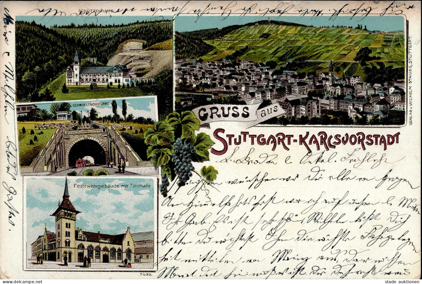 Stuttgart Karlsvorstadt (7000) Schützenhaus 1905 I- - Stuttgart