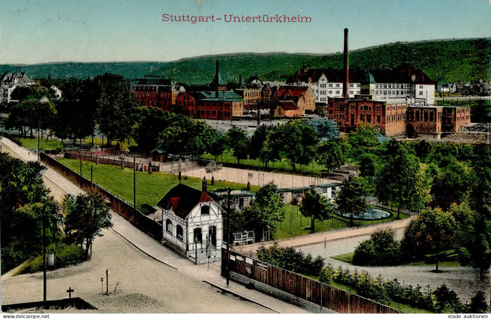 Untertürkheim (7000) 1914 II- (kleiner Riss) - Stuttgart