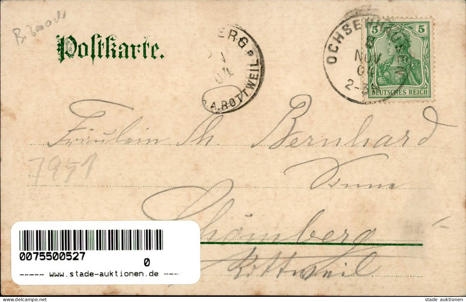Ellwangen (7956) 1904 I- - Other & Unclassified