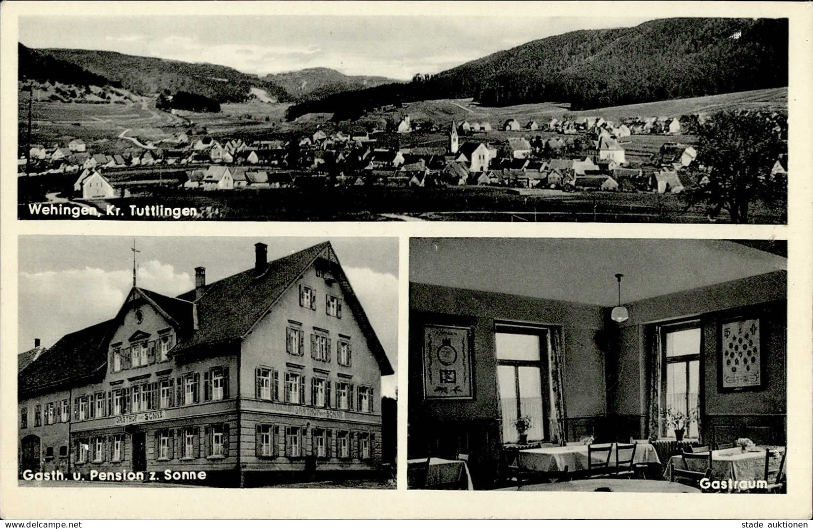 Wehingen (7209) Gasthaus Und Pension Zur Sonne Inh. Stegmiller I- - Other & Unclassified