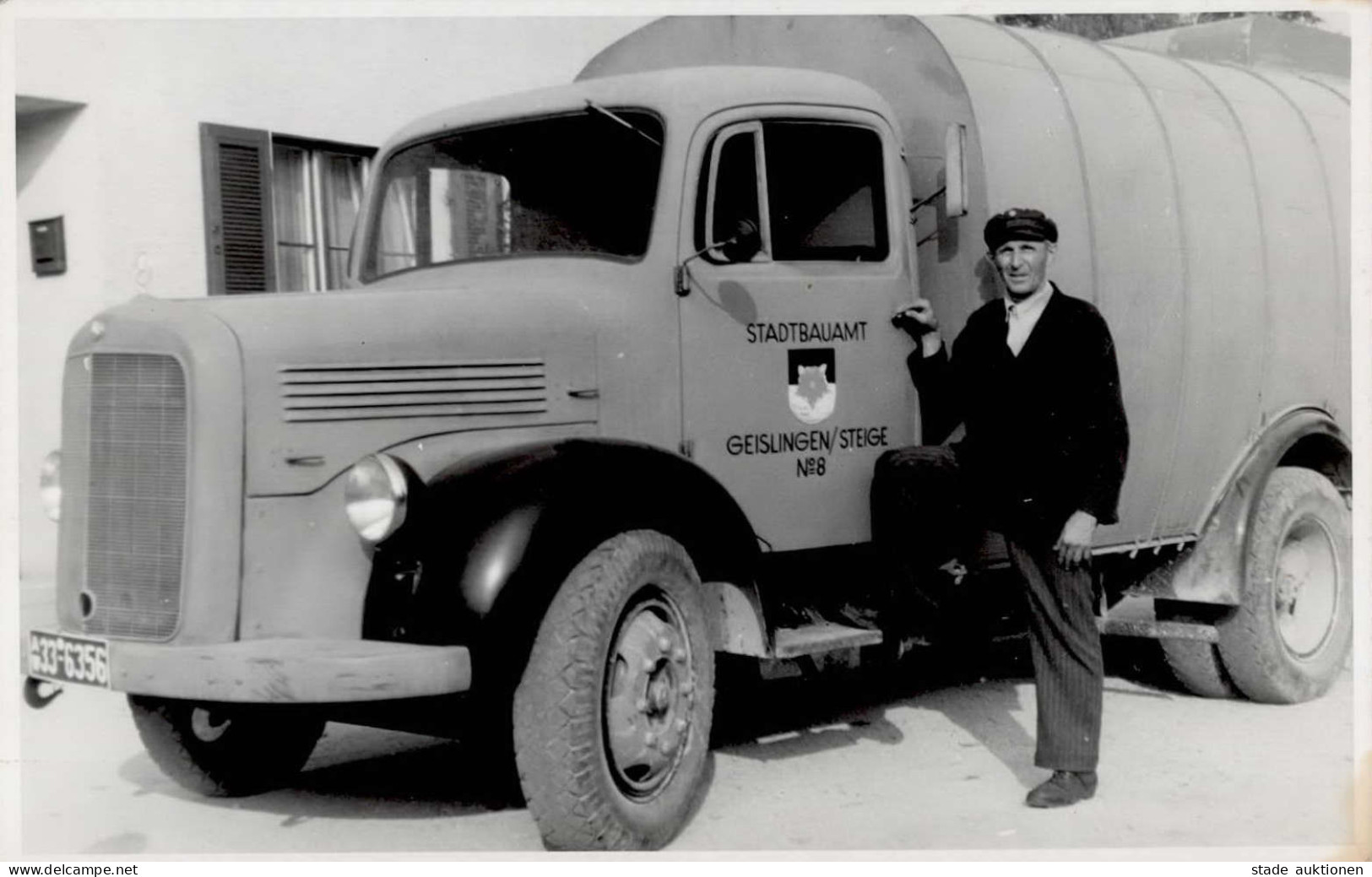 Geislingen An Der Steige (7340) - Foto-Ak LKW D. STADTBAUAMT Geislingen,Steige (1951) I - Other & Unclassified