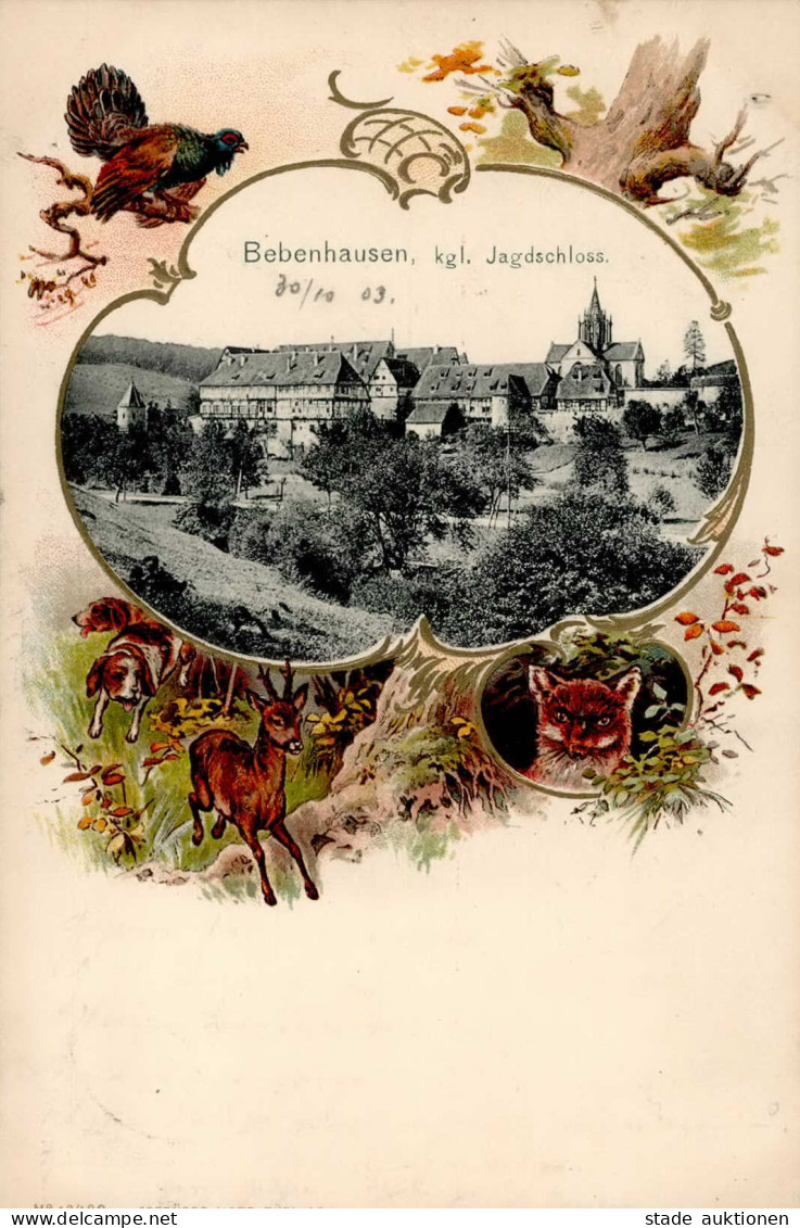 Bebenhausen (7400) Präge-Karte  1903 I - Other & Unclassified