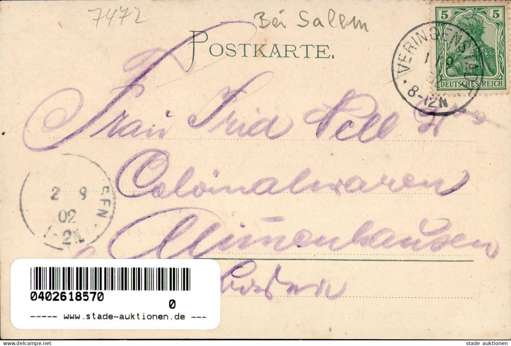 Benzingen (7472) Gasthaus Zur Krone 1902 I - Sonstige & Ohne Zuordnung