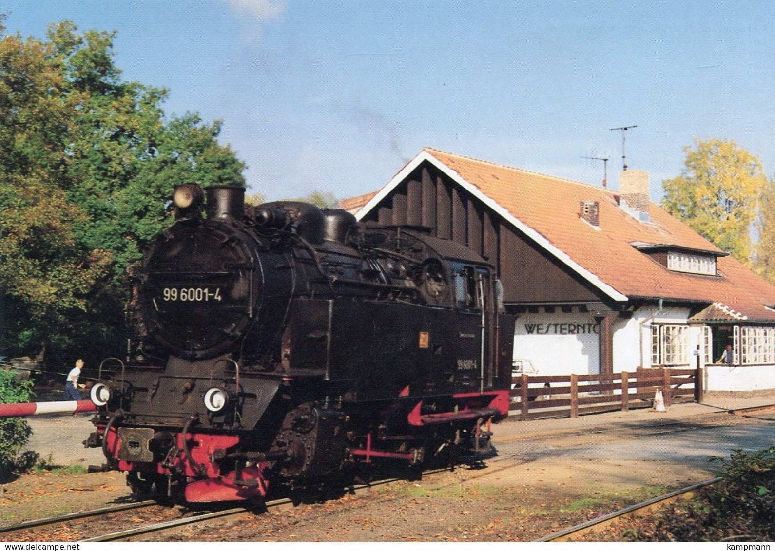 HSB Schmalspurdampflok 99 6001 Am Bf. Westerntor, Ungelaufen - Treni