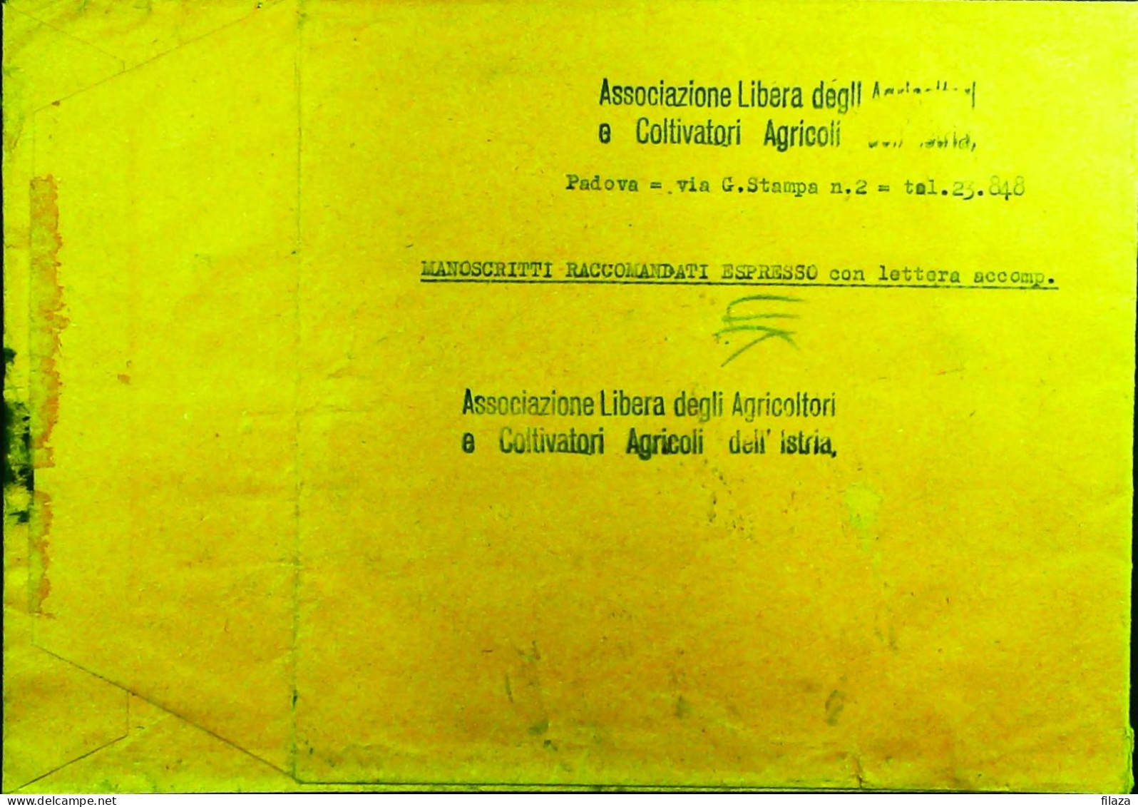 Italy - Repubblica - Democratica + Italia Al Lavoro Raccomandata Da Venezia - S7222 - 1946-60: Storia Postale