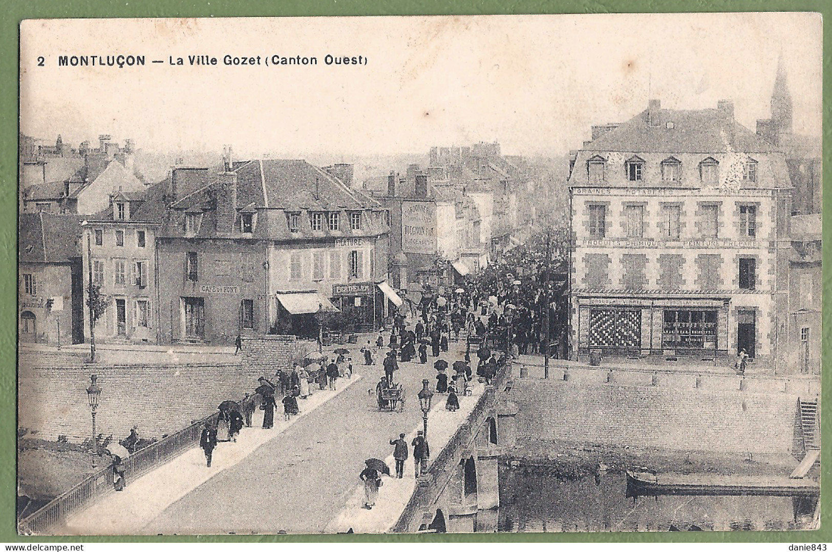 CPA  -  ALLIER - MONTLUCON - LA VILLE GOZET (Canton Ouest) - Belle Animation à La Sortie Du Pont - Montlucon