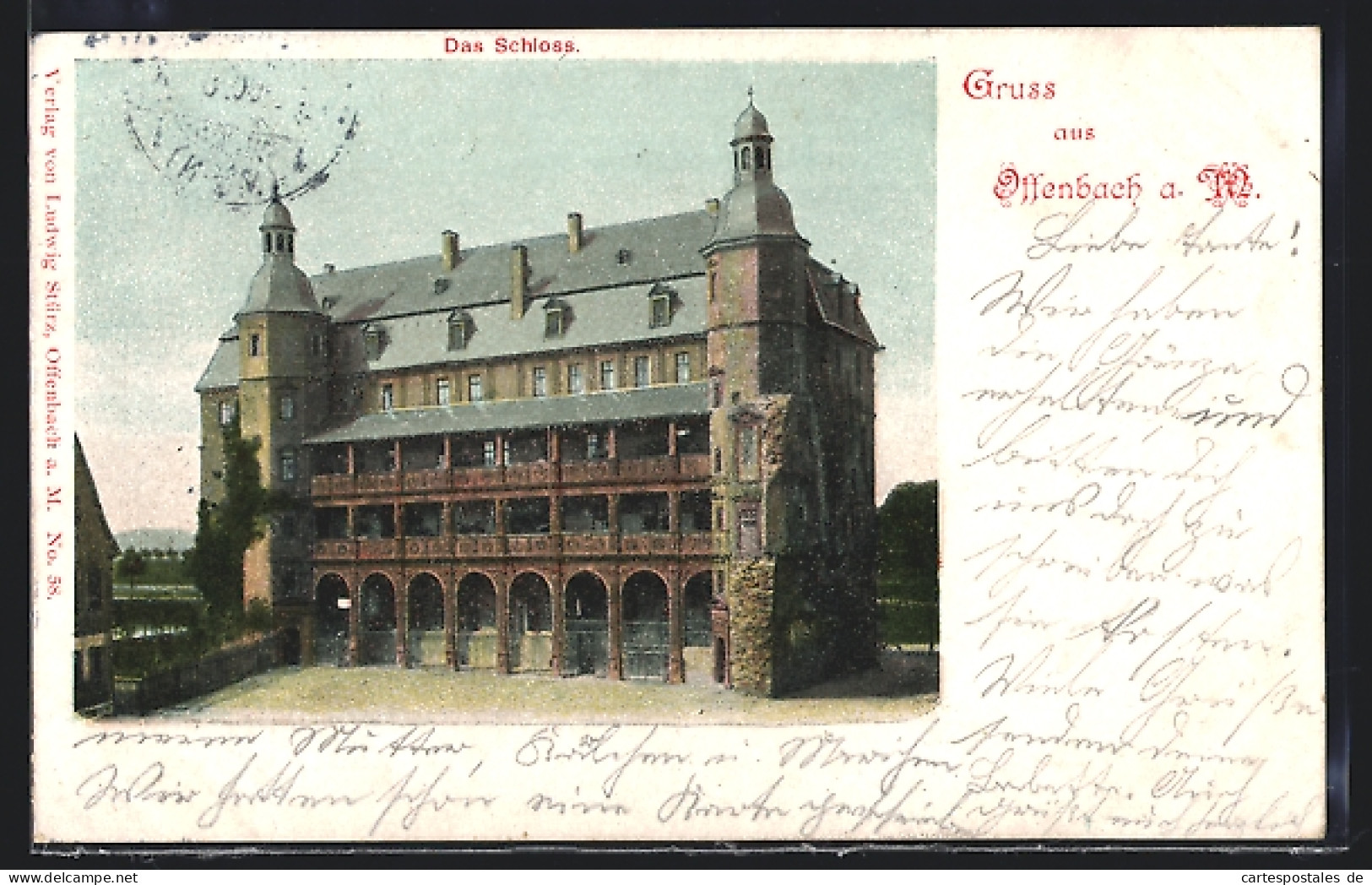 AK Offenbach A. M., Das Schloss  - Offenbach