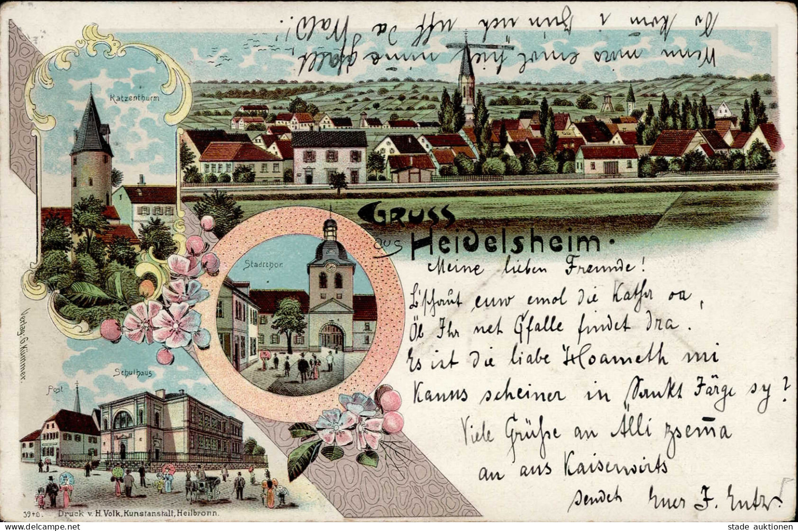 Heidelsheim (7520) Schulhaus 1899 I-II - Karlsruhe