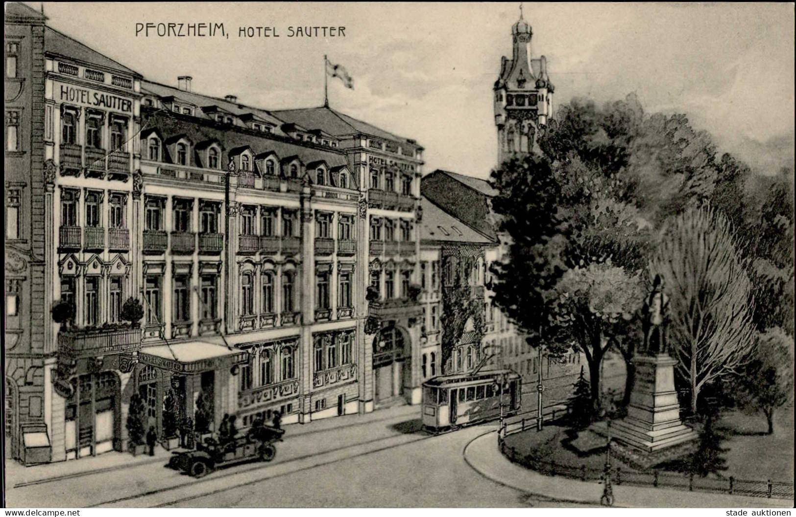 PFORZHEIM (7530) - Hotel Sautter Verlag Oelgärtner I - Karlsruhe