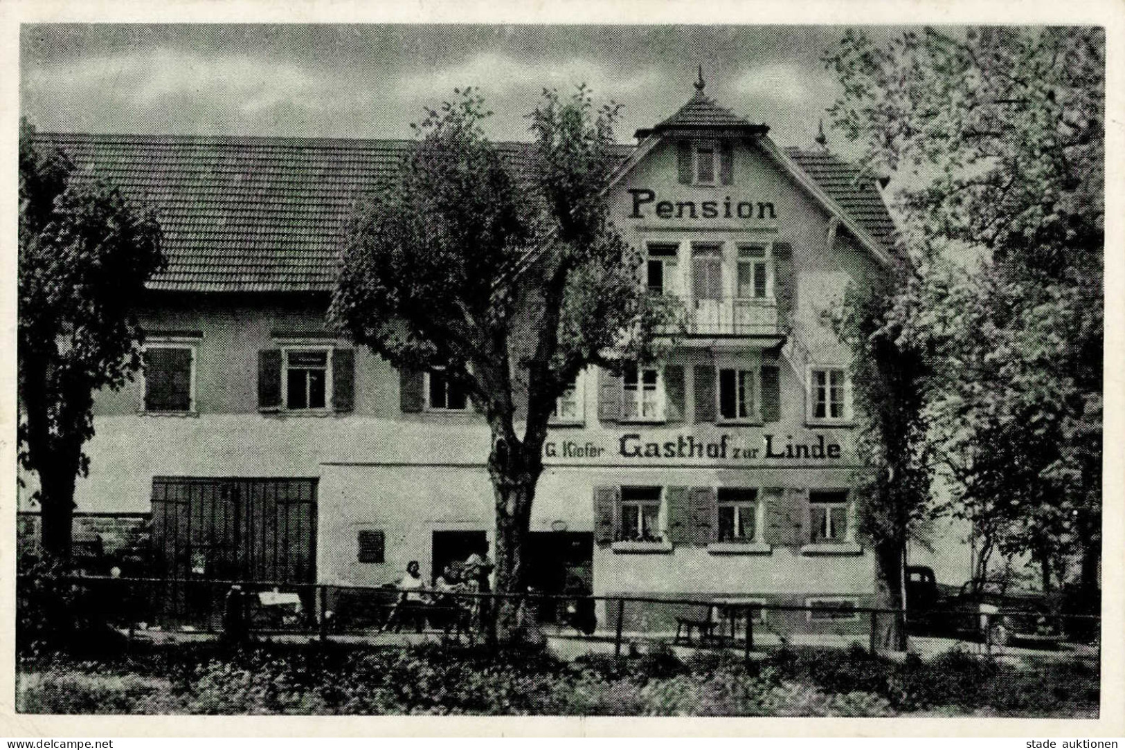 Moosbronn (7560) Gasthaus Hotel Zur Linde I-II - Karlsruhe