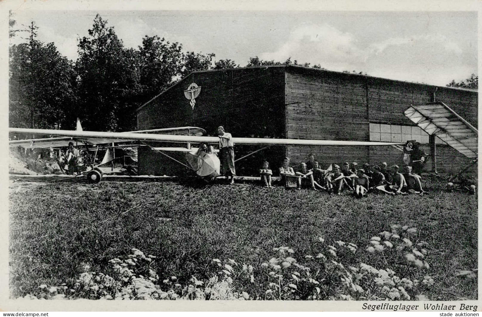 Löbau (o-8700) Segelfluglager Wohlaer Berg I-II (Stauchung) - Karlsruhe