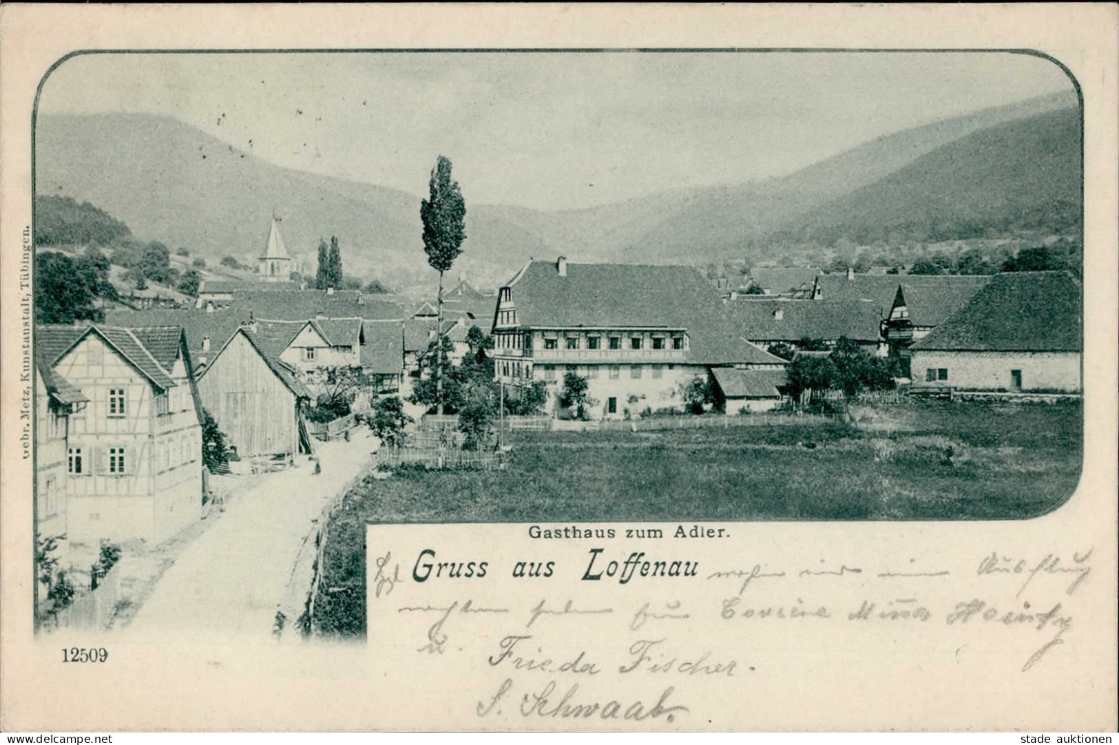 Loffenau (7563) Gasthaus Zum Adler I- - Karlsruhe