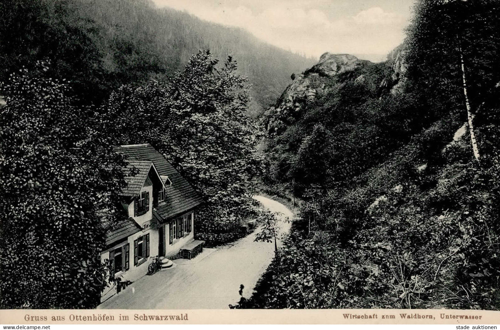 Ottenhöfen (7593) Gasthaus Zum Waldhorn 1908 I - Karlsruhe