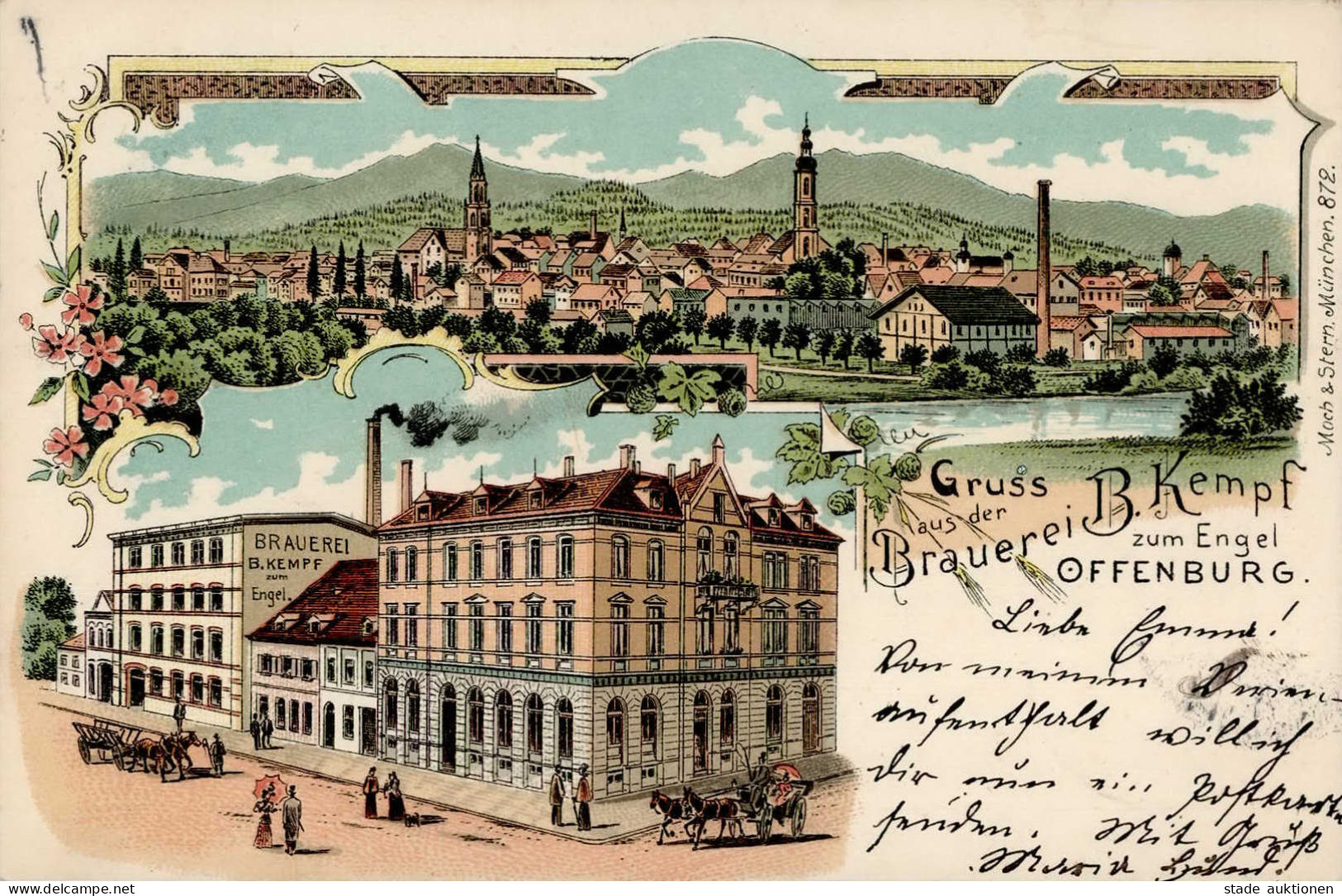 Offenburg (7600) Brauerei Kempf, B. 1903 I-II - Karlsruhe