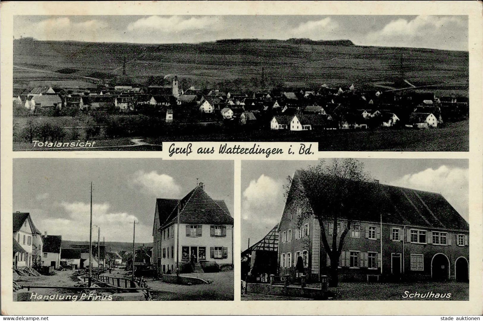 Watterdingen (7708) Handlung Finus Schule 1939 I- - Karlsruhe