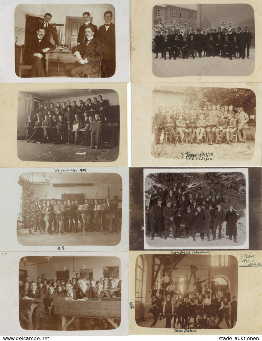 Villingen (7730) Lot Mit 14 Foto-AK Schule Schüler Leherer - Karlsruhe