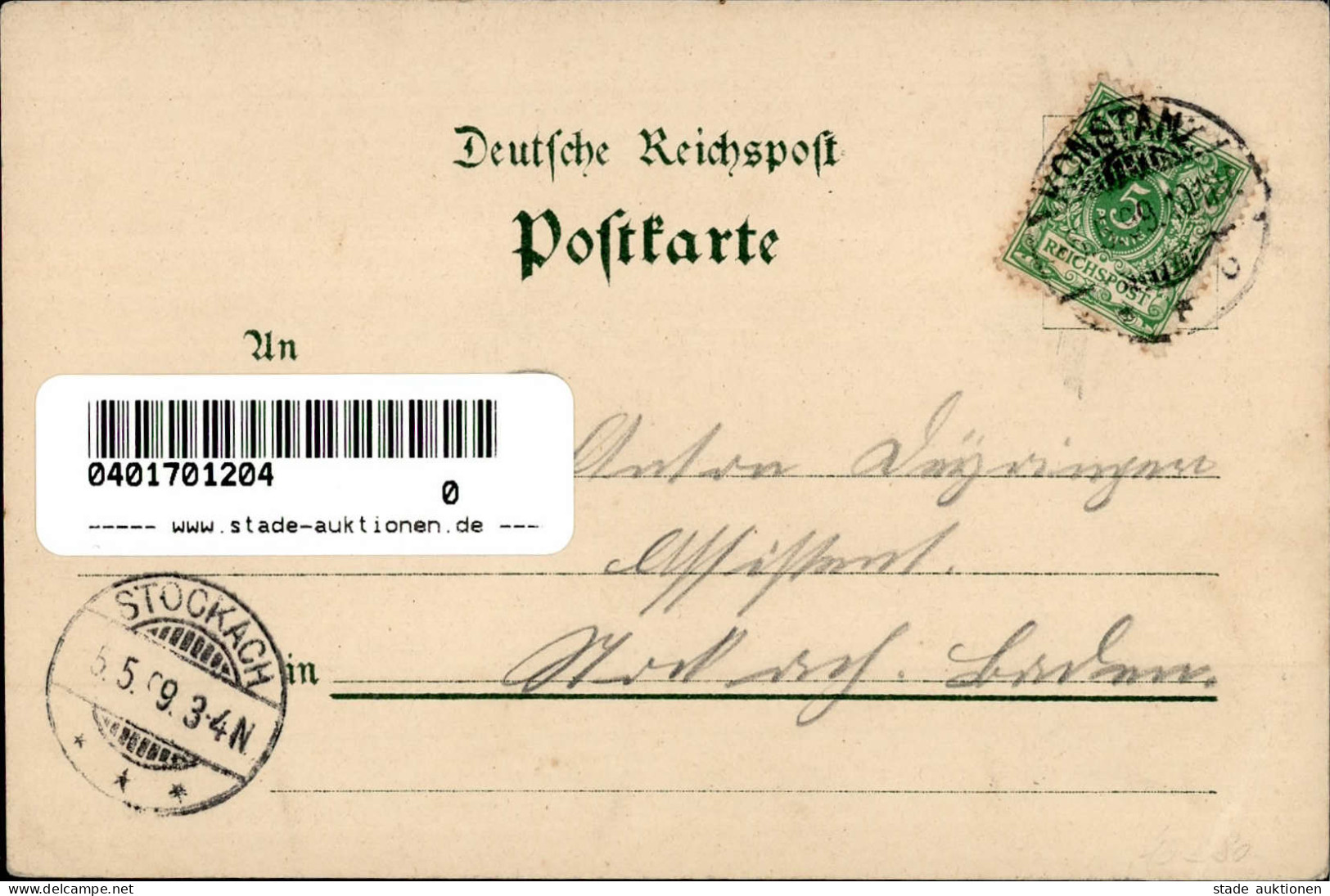 Konstanz (7750) 25-jähriges Stiftungsfest Der Section Konstanz Des Alpenvereins 15. April 1899 Sign. J. A. Pecht Tracht  - Konstanz