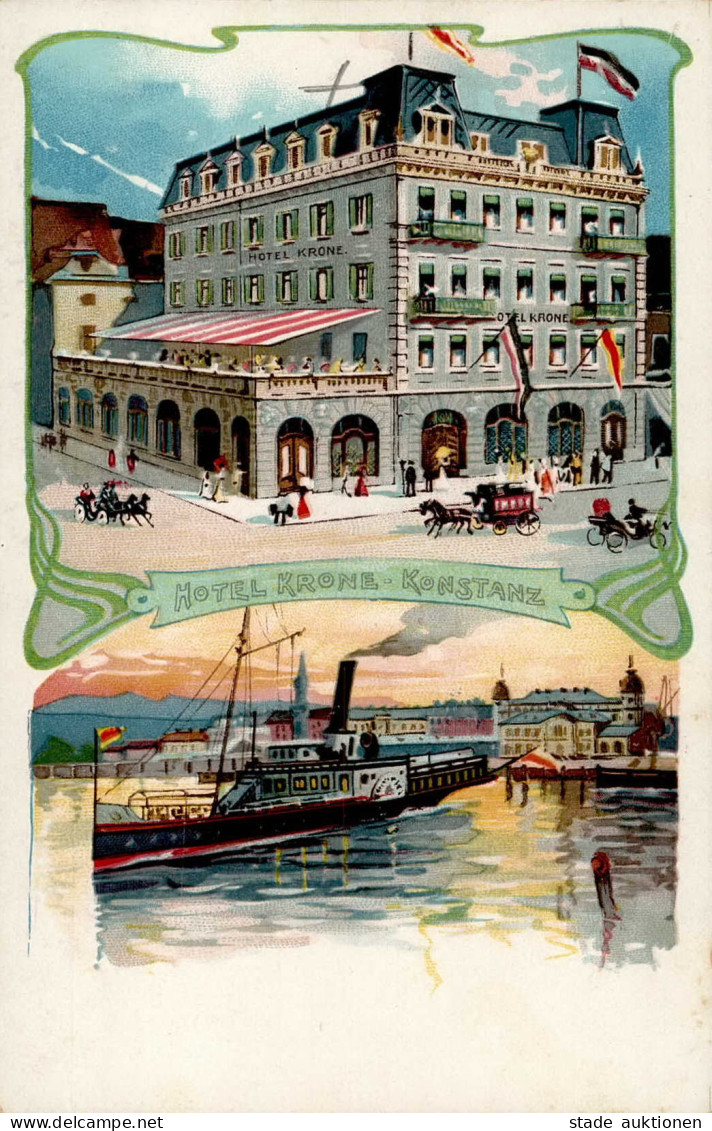 Konstanz (7750) Hotel Krone II (Abschürfungen RS) - Konstanz