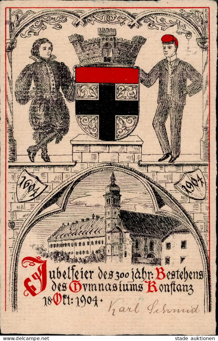 Konstanz (7750) Jubelfeier Des 300 Jährigen Bestehens Des Gymnasiums Konstanz 18. Oktober 1904 I-II - Konstanz
