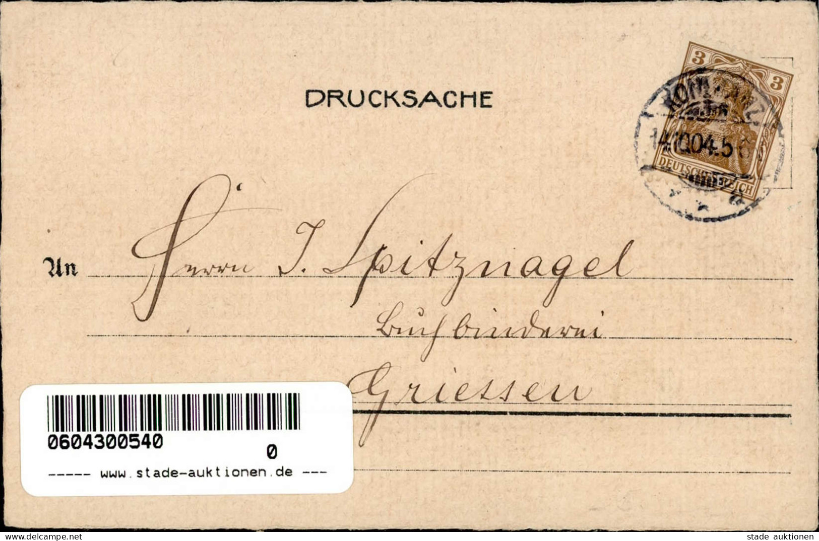 Konstanz (7750) Jubelfeier Des 300 Jährigen Bestehens Des Gymnasiums Konstanz 18. Oktober 1904 I-II - Konstanz