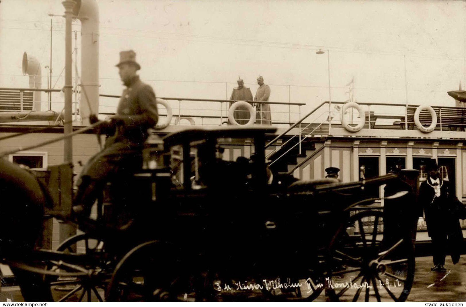 Konstanz (7750) Kaiser Wilhelm II. 7. September 1912 II (kleine Stauchung) - Konstanz