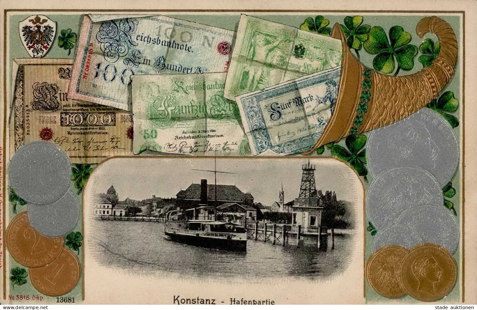 Konstanz (7750) Präge-Karte Hafen I- - Konstanz