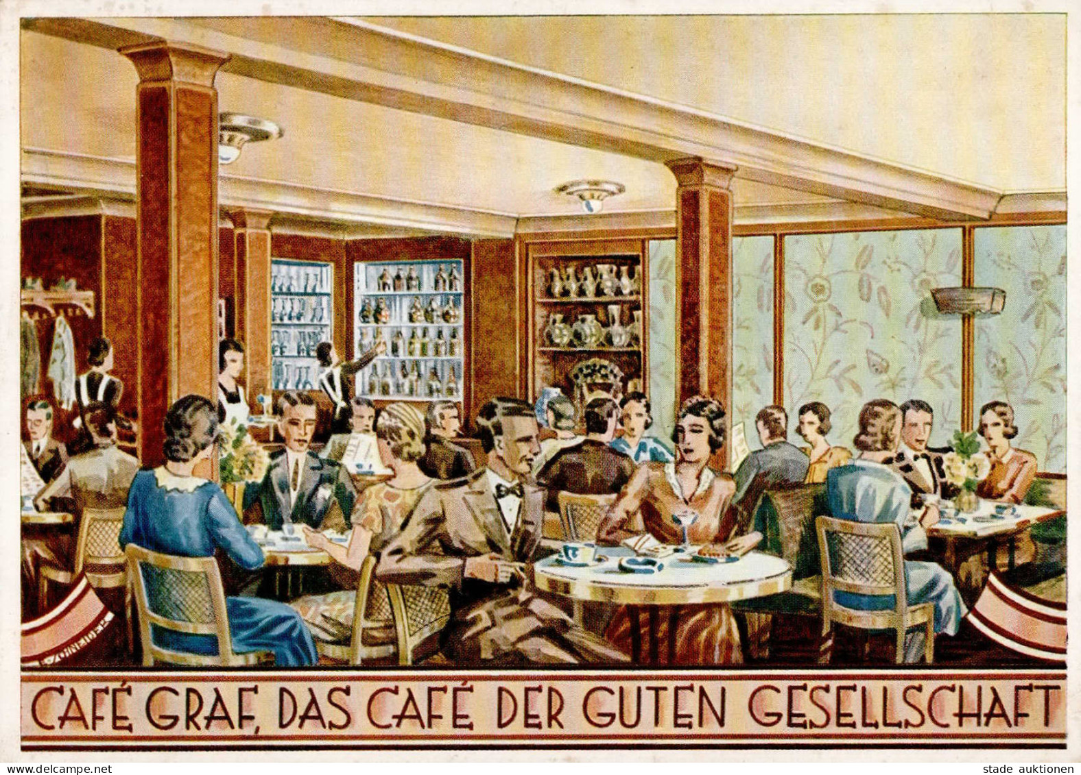 Konstanz (7750) Werbe-Karte Cafe Graf I-II - Konstanz