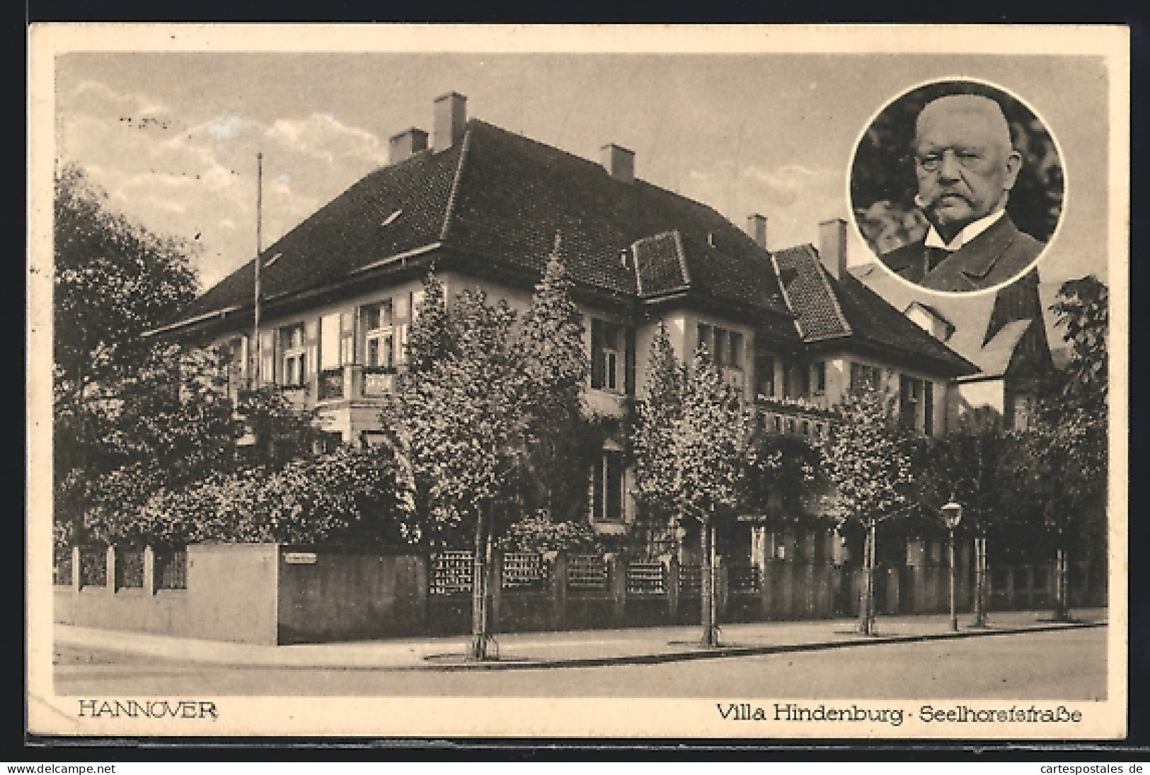 AK Hannover, Villa Hindenburg, Seelhorststrasse  - Hannover