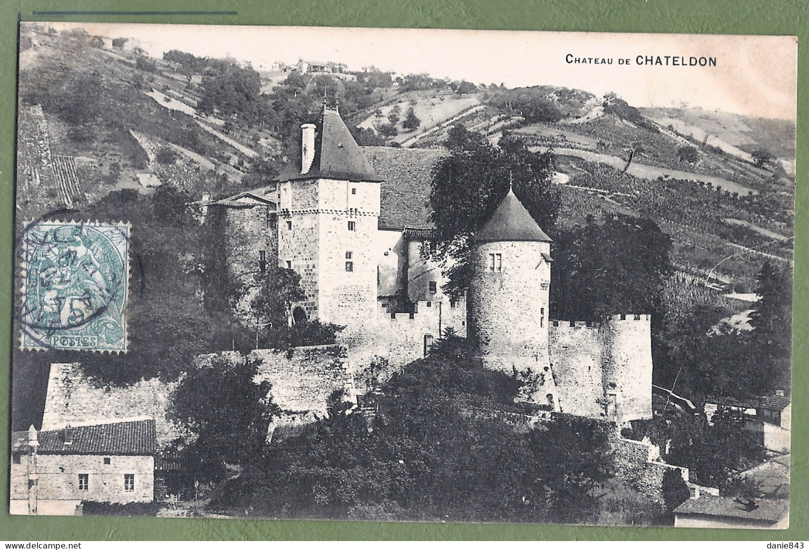 CPA  -  ALLIER - CHATEAU DE CHATELDON - VUE GÉNÉRALE - Other & Unclassified