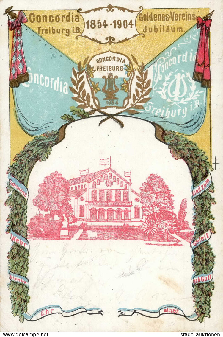 Freiburg Im Breisgau (7800) Concordia Goldenes Vereins Jubiläum 1904 I-II - Freiburg I. Br.