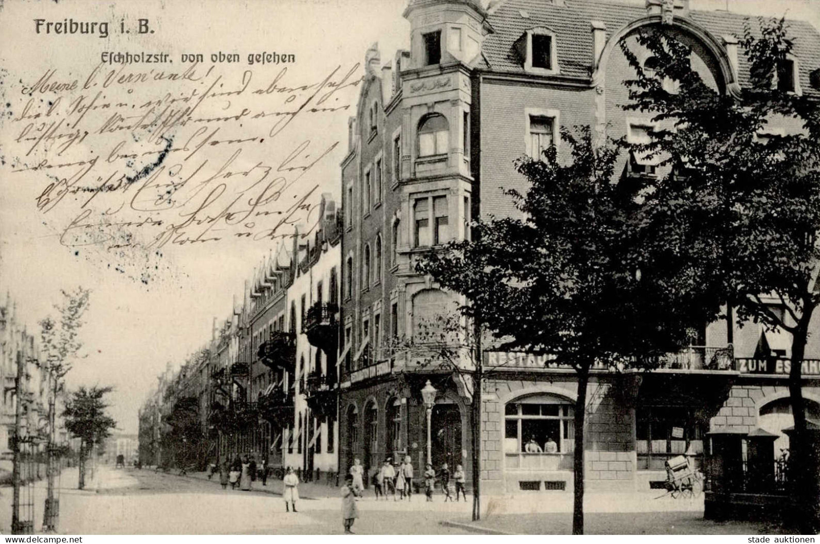 Freiburg Im Breisgau (7800) Eschholzstrasse Handlungen 1908 I-II - Freiburg I. Br.