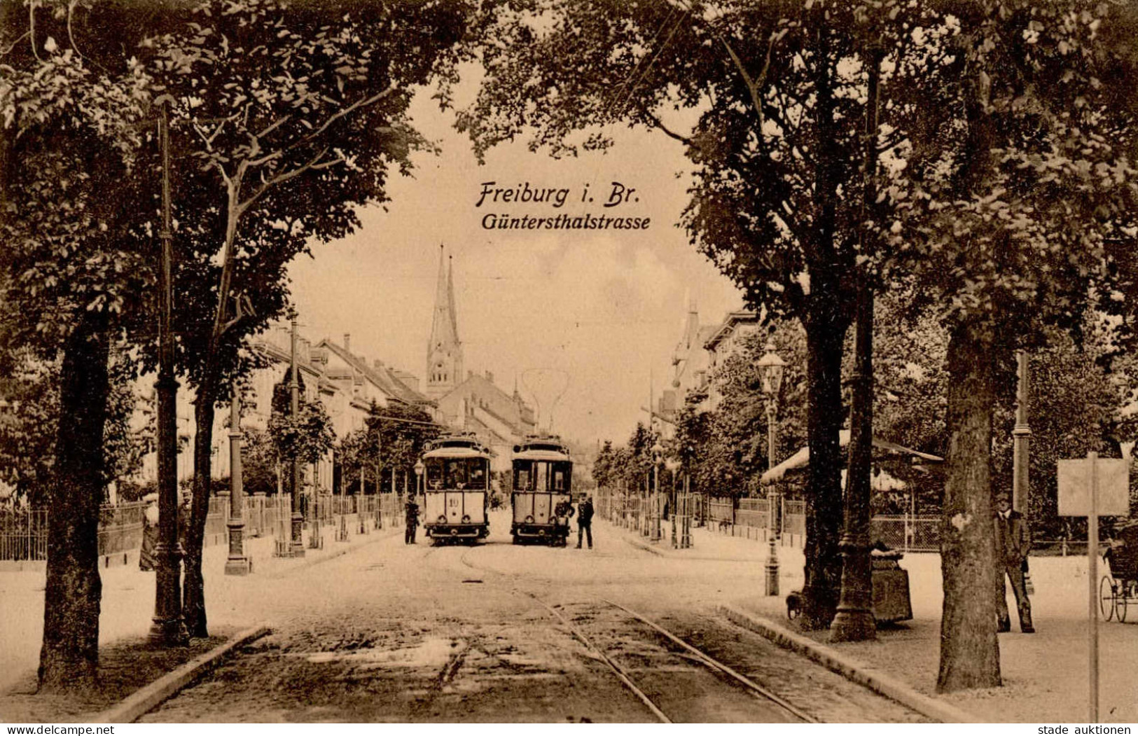 Freiburg Im Breisgau (7800) Günthersthalstrasse Straßenbahn 1907 I-II - Freiburg I. Br.