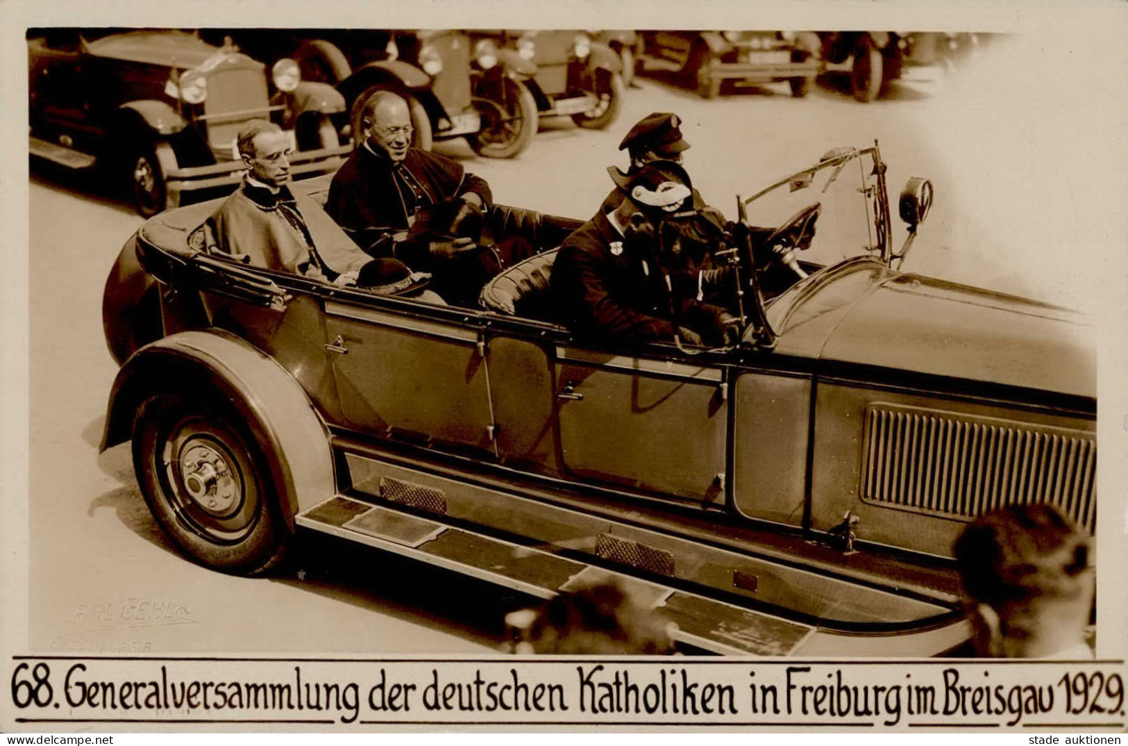 Freiburg Im Breisgau (7800) GV Der Deutschen Katholiken Kardinal Pacelli Auto 1929 I-II - Freiburg I. Br.