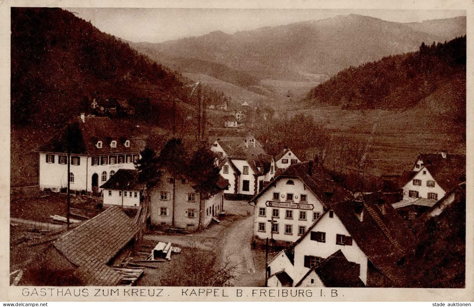 Freiburg Im Breisgau (7800) Kappel Gasthaus Zum Kreuz Feldpost 1917 I-II - Freiburg I. Br.