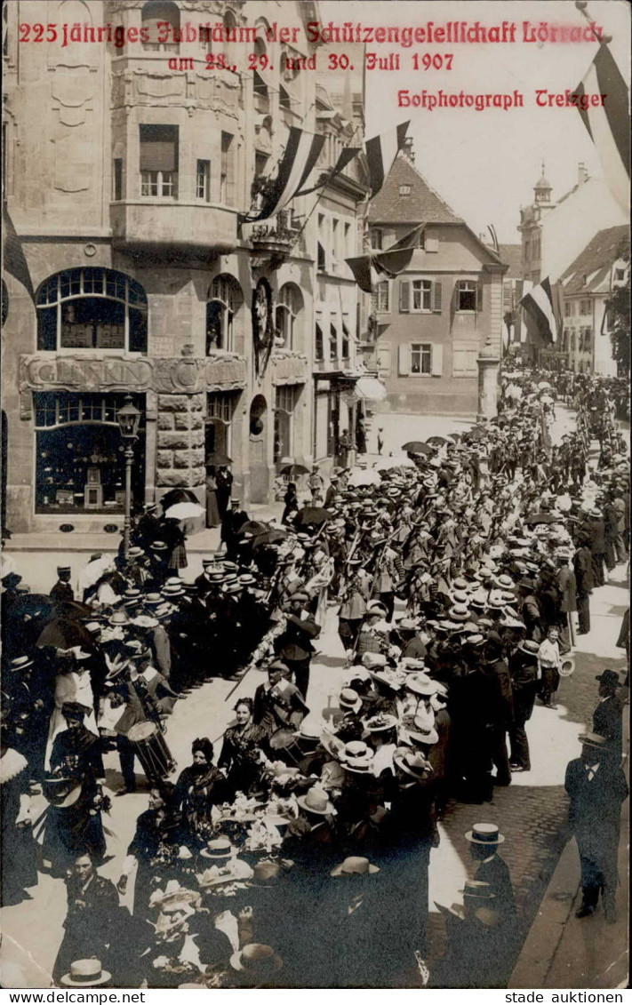 Lörrach (7850) 225 Jähriges Jubiläum Der Schützengesellschaft Lörrach 28. Bis 30. Juli 1907 Handlung Glünkin II (Stauchu - Lörrach