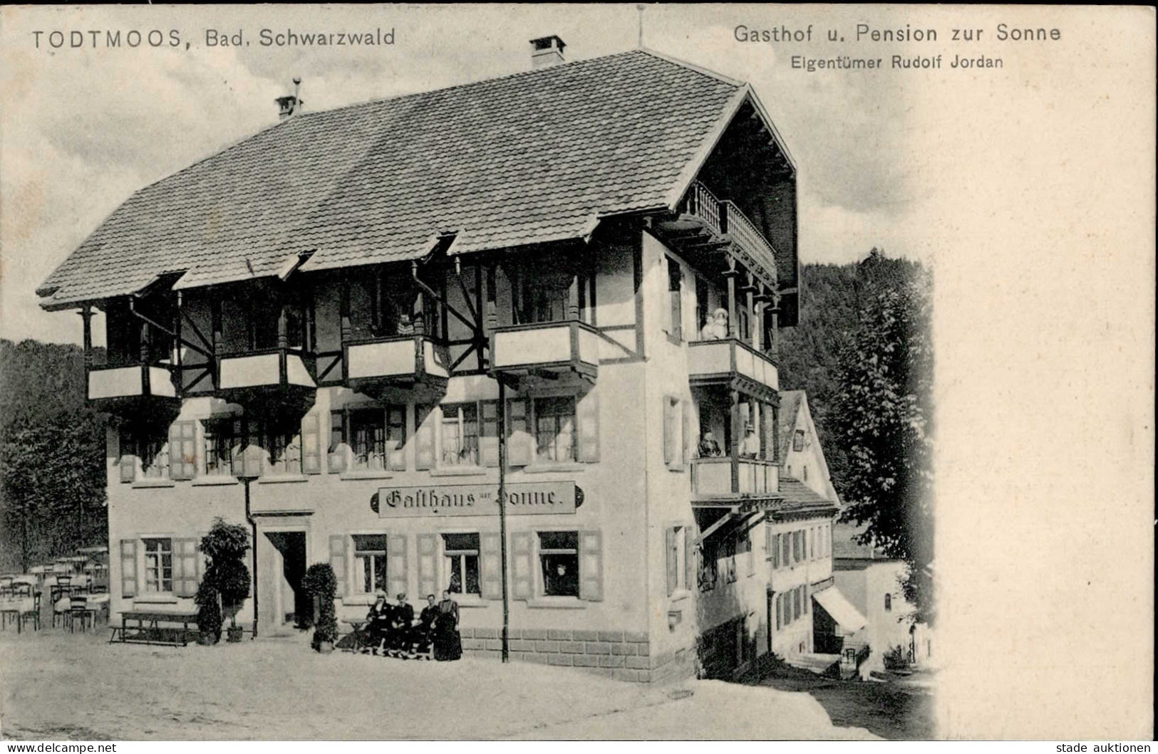 Todtmoos (7865) Gasthaus Zur Sonne 1908 I- - Autres & Non Classés