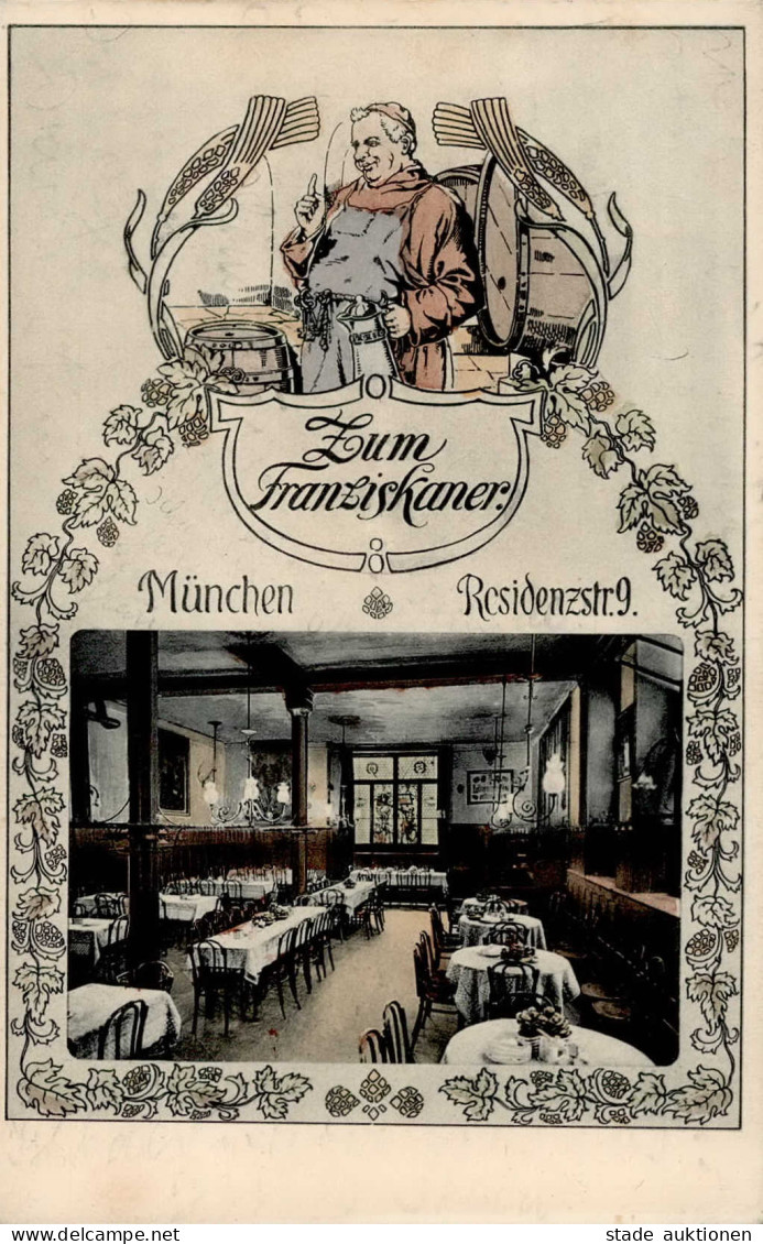 München (8000) Gasthaus Zum Franziskaner Residenzstrasse 1912 I - Muenchen