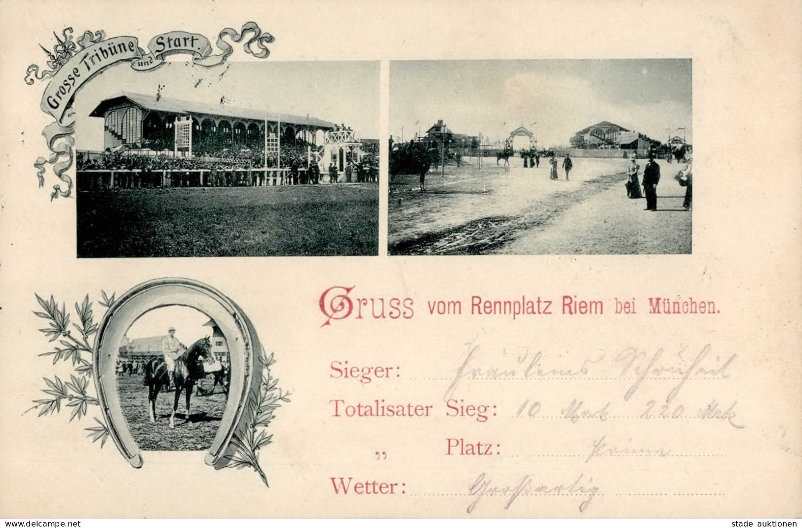 München (8000) Rennplatz Riem 1898 I- - Muenchen