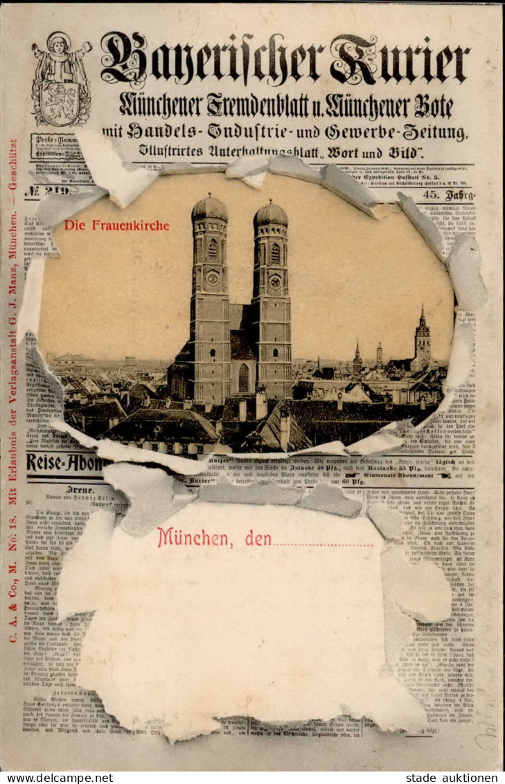 München (8000) Zeitungs-AK I- - Muenchen