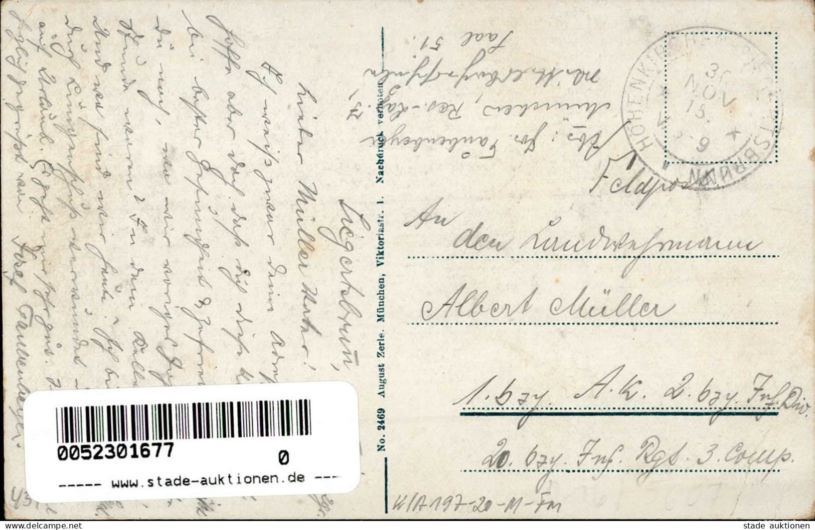 Siegertsbrunn (8011) Schule 1915 II (Stauchung) - Autres & Non Classés