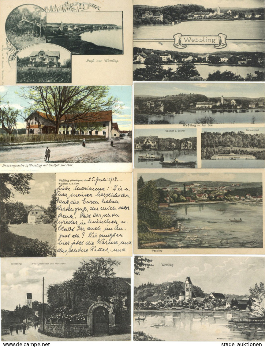 Weßling (8031) Lot Mit 16 Ansichtskarten Vor 1945 I-II - Autres & Non Classés