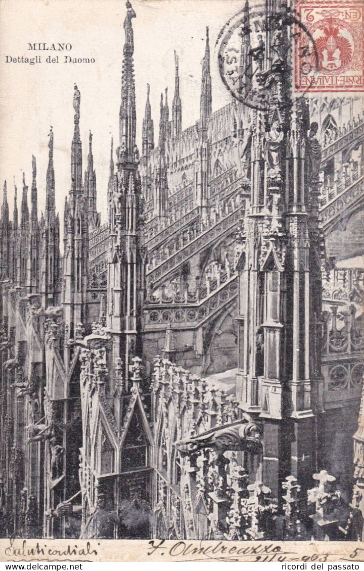 Cartolina Milano - Dettagli Del Duomo - Milano (Milan)