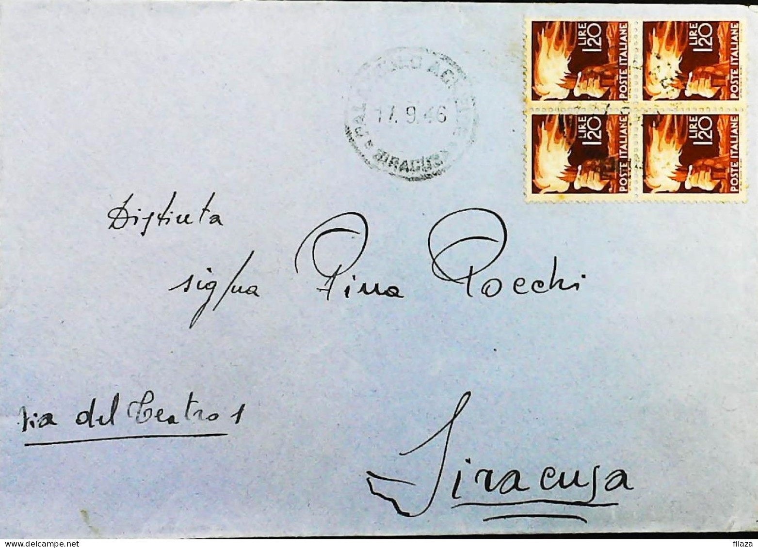 Italy - Repubblica - Democratica Lettera / Cartolina  - S7173 - 1946-60: Poststempel