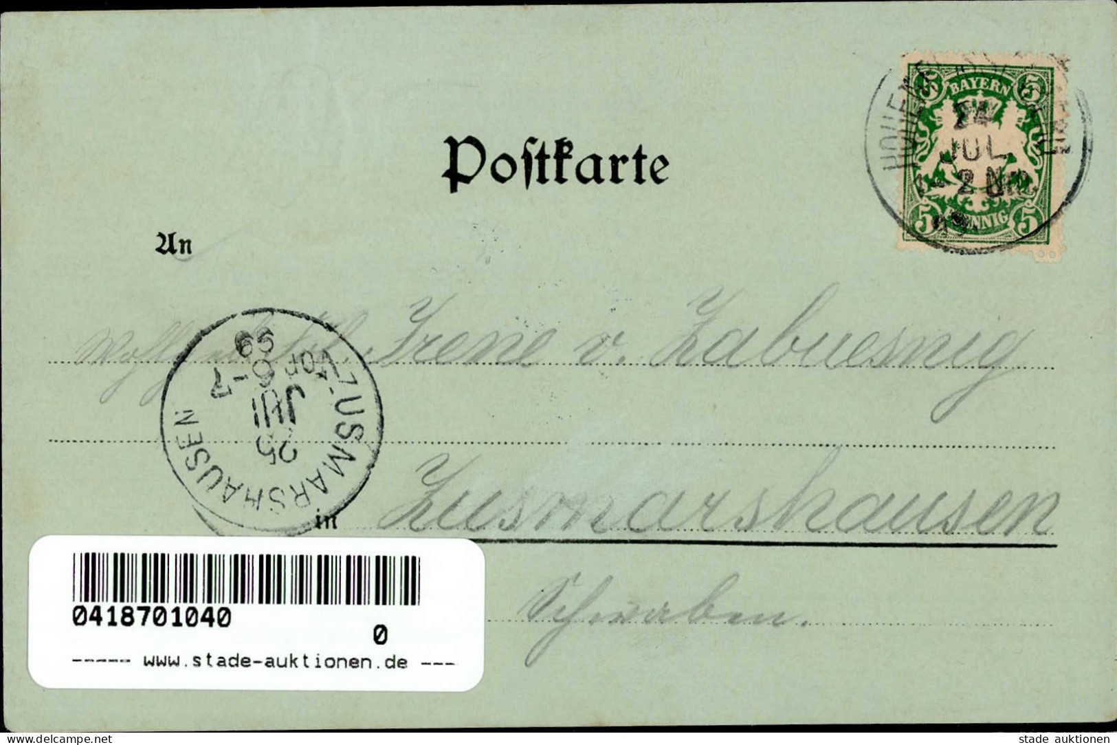 Hohenpeißenberg (8126) Bad Hohen-Sulz 1899 I- - Other & Unclassified