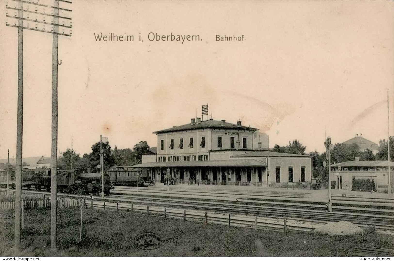 Weilheim-Oberbay. (8120) Bahnhof Eisenbahn I- Chemin De Fer - Other & Unclassified