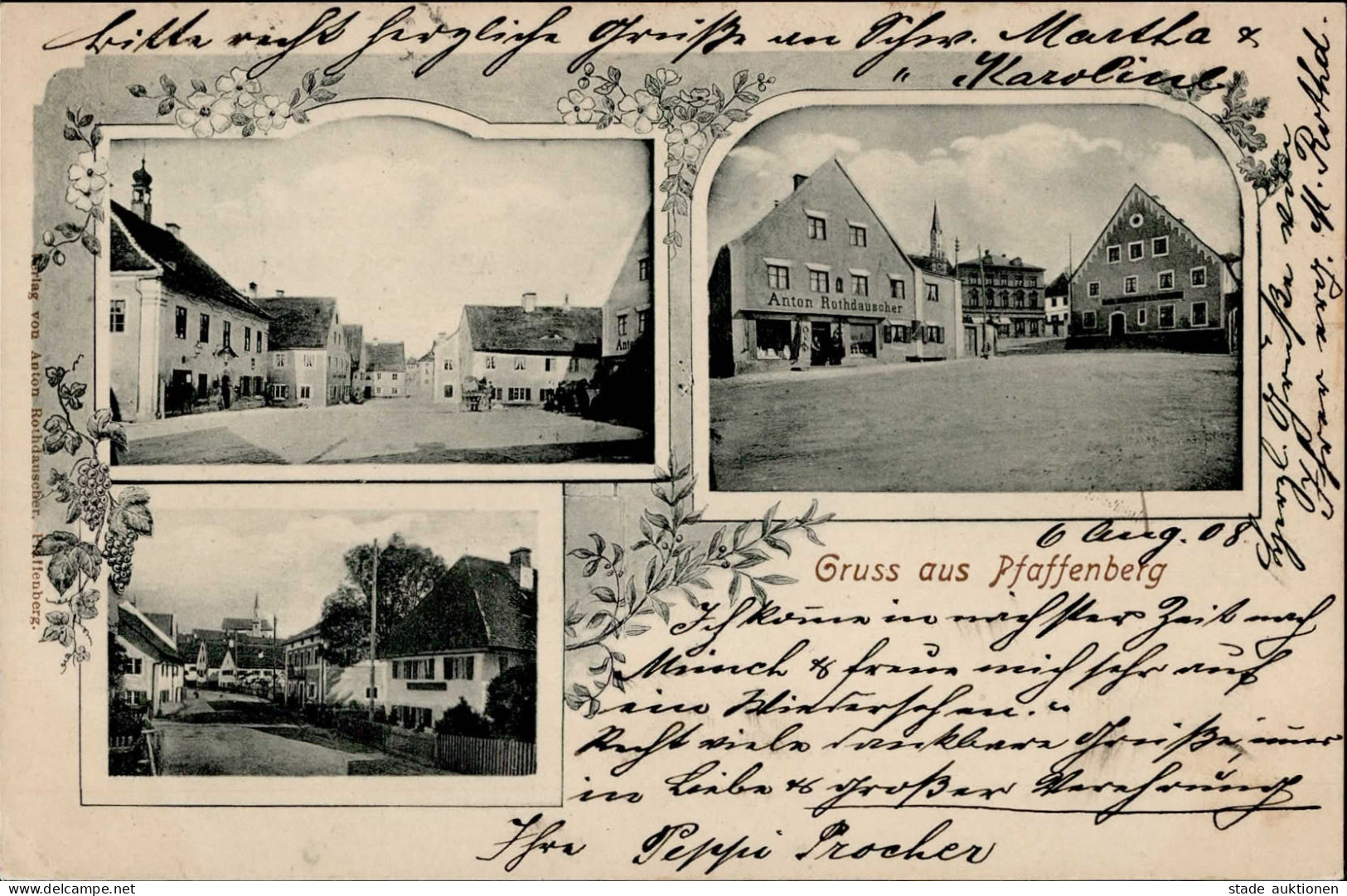 Pfaffenberg (8201) Cafe Rothdauscher 1908 I-II - Autres & Non Classés