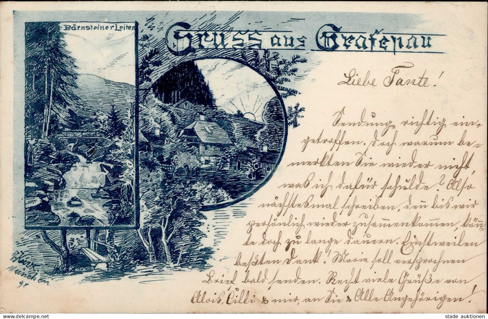 Grafenau (8352) Signiert 1899 I - Other & Unclassified