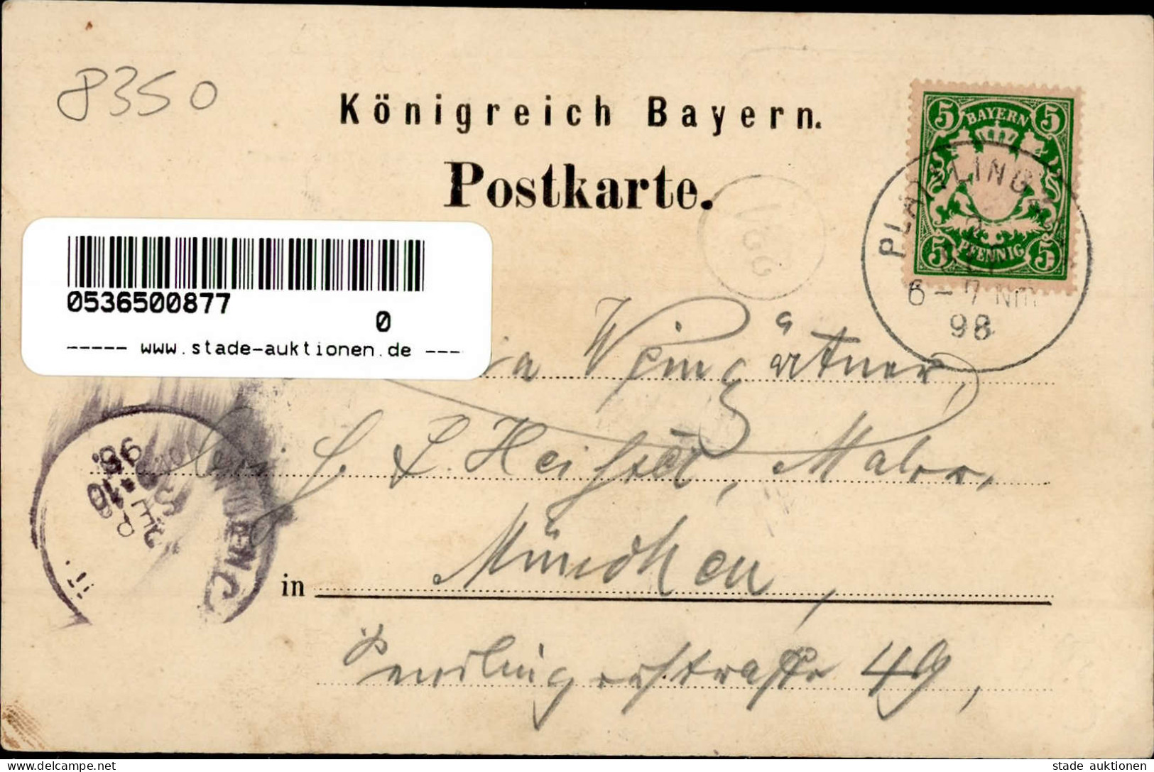 Plattling (8350) Bahnhof 1898 II (Stauchung) - Other & Unclassified